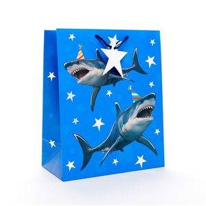 Blue Shark Gift Bag