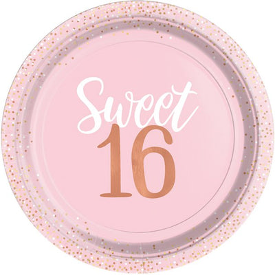Sweet 16 Party Plates