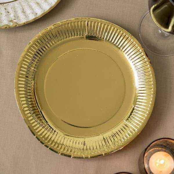 Gold Metallic Paper Plates Talking Tables The Original Party Bag Co