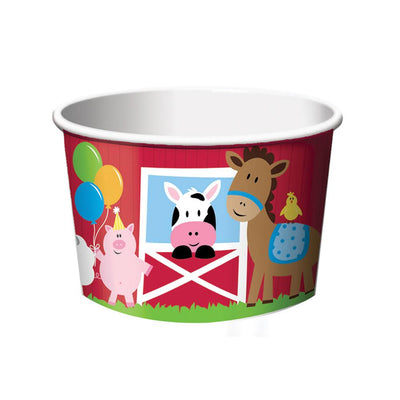 farm themed treat tubs