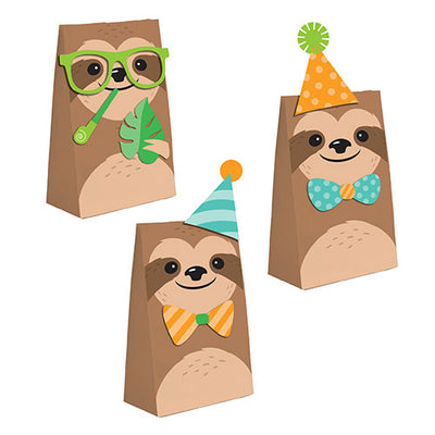 Sloth Party Paper Treat Bags