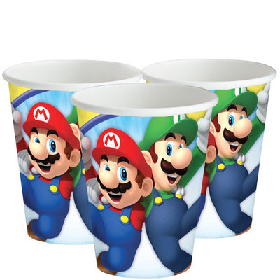 Super Mario Party Cups - Gaming Party Supplies
