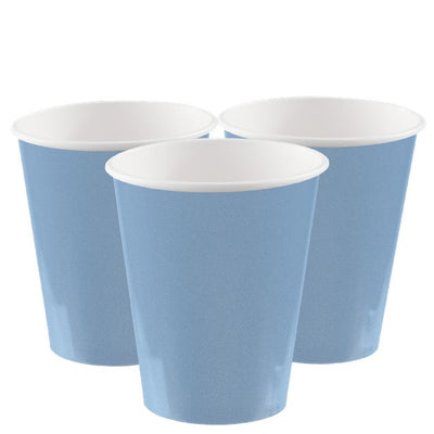 baby blue paper party cups