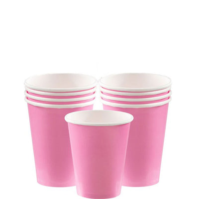 baby pink paper party cups