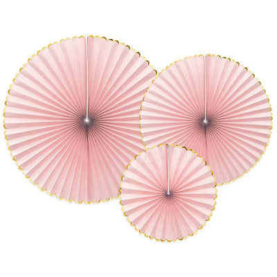 Light Pink decorative rosettes by Party Deco