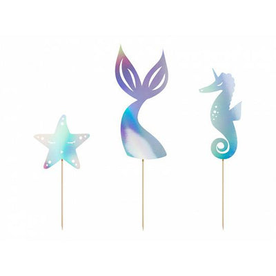 Mermaid Cake Toppers Party deco