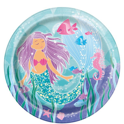 mermaid party plates