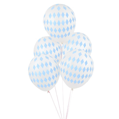 My Little Day - 12" Blue Diamond Balloons (Pk5) - MLD-BATATLOBLCL- The Original Party Bag Company