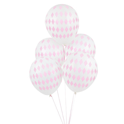 My Little Day - 12" Pink Diamond Balloons (Pk5) - MLD-BATATLORO- The Original Party Bag Company
