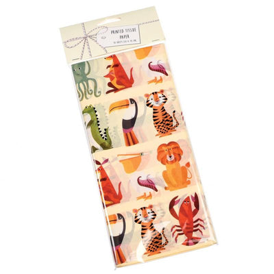 Rex London - Colourful Creatures Tissue Paper (10 Sheets) - 27190- The Original Party Bag Company