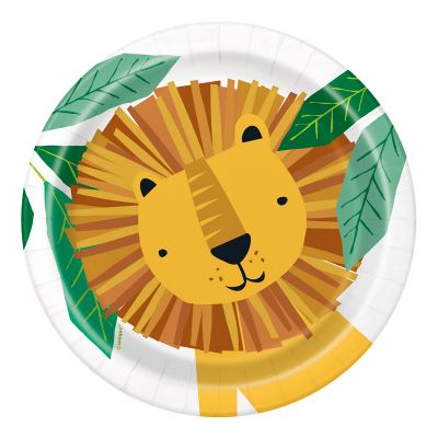 Animal safari plates