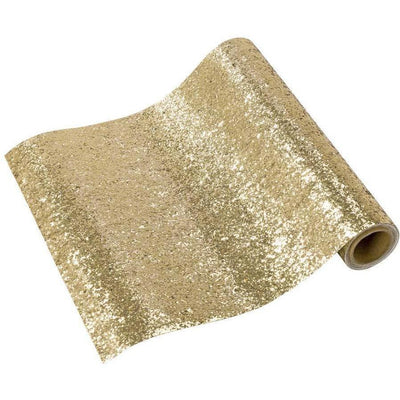 Talking Tables - Luxe Gold Glitter Table Cover - LUXE-RUN-GG- The Original Party Bag Company