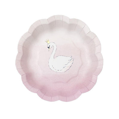 Talking Tables - Swan Theme Plates (Pk12) - SWAN-PLATE- The Original Party Bag Company