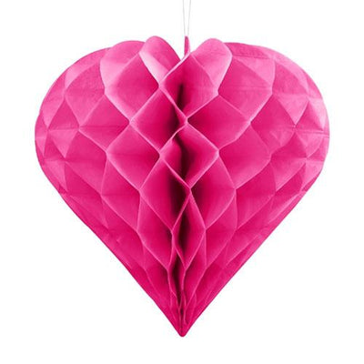The Original Party Bag Company - Honeycomb Heart - Pink (30cm) - HH30-006- The Original Party Bag Company