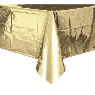 The Original Party Bag Company - Value Foil Gold Party Tablecover - cw298372- The Original Party Bag Company