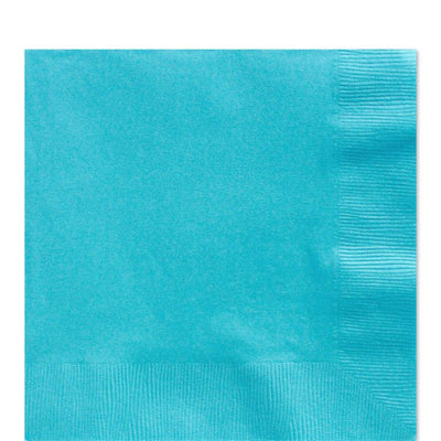 turquoise party paper napkins
