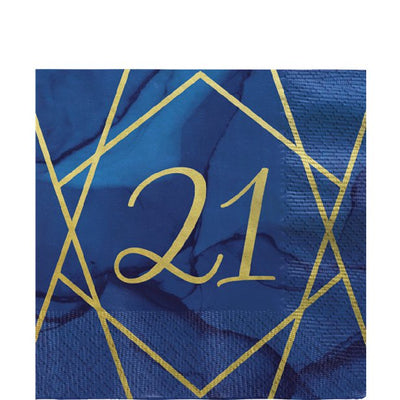 21st birthday napkins