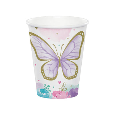 Butterfly Shimmer party cups