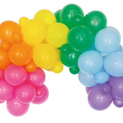 rainbow balloon arch kit