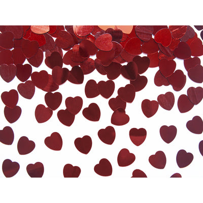 red heart confetti