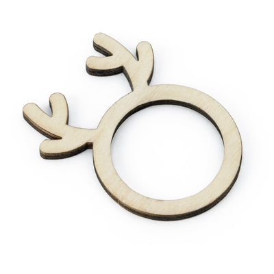 Wooden Reindeer Napkin Rings