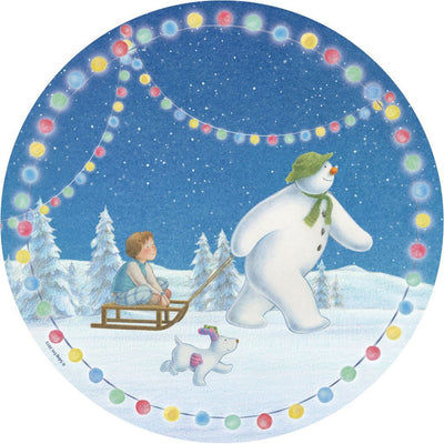 the snowman and the snowdog party plates