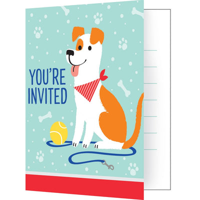 dog themed party invitations