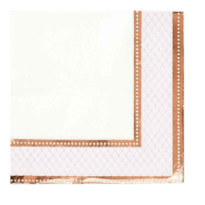 rose gold party napkins