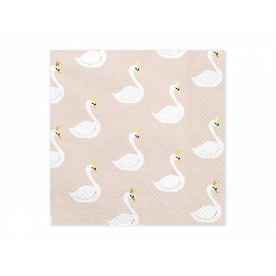 Lovely Swan Paper Napkins Party Deco