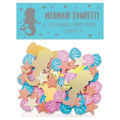mermaid themed party confetti