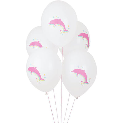 My Little Day - 12" Dolphin Balloons (Pk5) - MLD-BATATDAUPH- The Original Party Bag Company