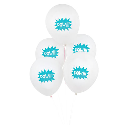 My Little Day - 12" POW Balloons (Pk5) - MLD-BATATPOW-1- The Original Party Bag Company