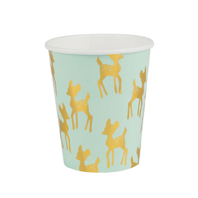 My Little Day - Fawn Paper Cups (Pk8) - mld-gofaonmt- The Original Party Bag Company