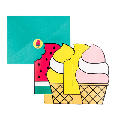 My Little Day - Ice Cream Party Invitations (Pk8) - mld-icecreaminvites- The Original Party Bag Company