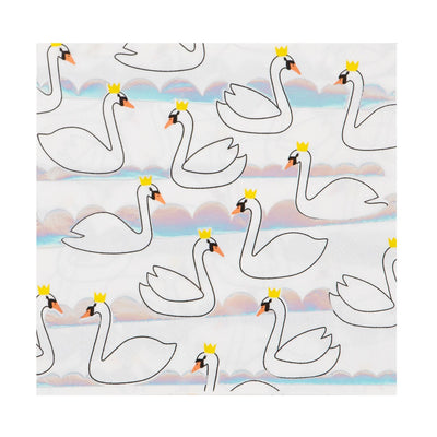 My Little Day - Swan Party Napkins (Pk16) - swannapkin- The Original Party Bag Company