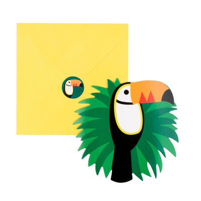 My Little Day - Toucan Party Invitations (Pk8) - mld-invit-touc- The Original Party Bag Company