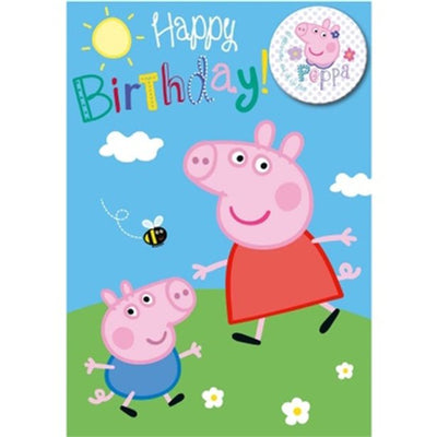 peppe pig happy birthday card