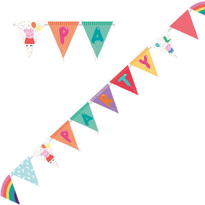 Peppa Pig Party Flags banner