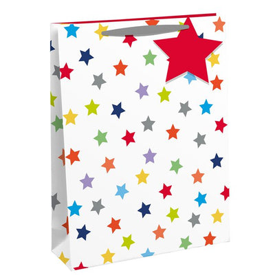 rainbow star gift bag