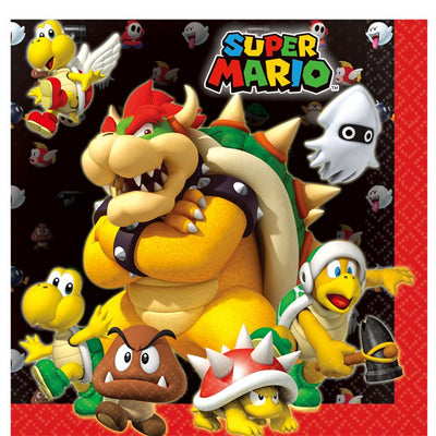Super Mario paper Party Napkins - Nintendo Gaming Party