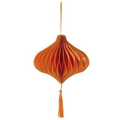 Talking Tables - Glitter Honeycomb Bauble - Orange - DD-HONGLIT-BAUB-ORG- The Original Party Bag Company