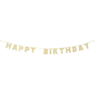Talking Tables - Luxe Gold Happy Birthday Garland - LUXE-GARLAND-HB- The Original Party Bag Company