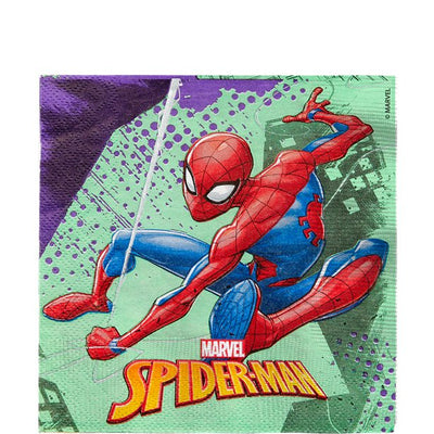 Marvel Spiderman team up napkins