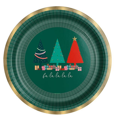 Christmas Tree Paper Party Plates